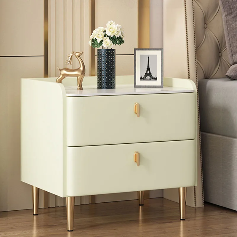 

Modern White Bedside Table Cabinet Unique Boho Wood Nightstands Bedroom Aesthetic Mesita De Noche Dormitorio Home Furniture