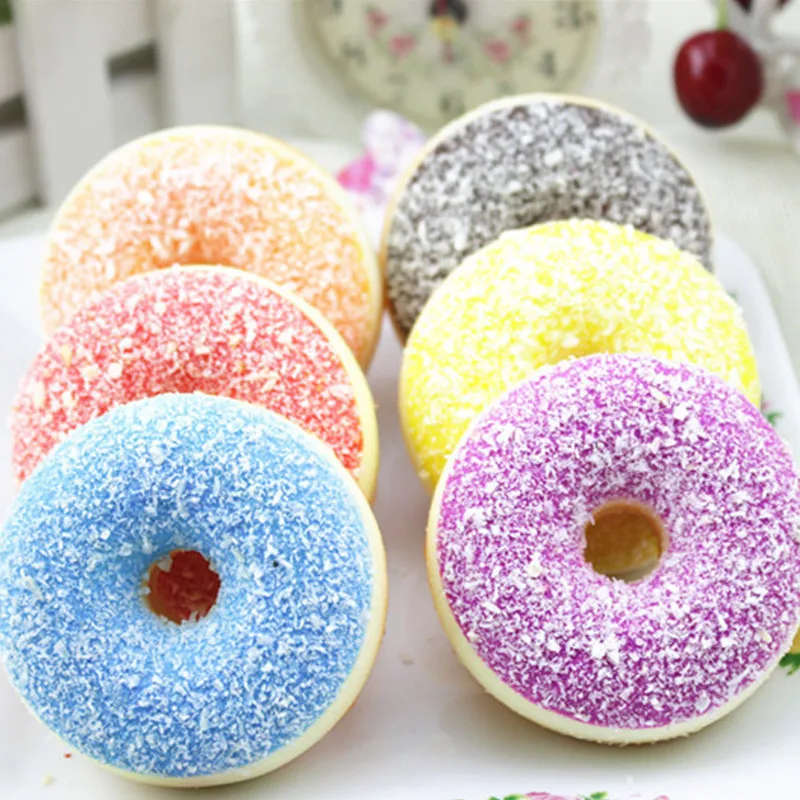 

3d Simulation Food Artificial Donuts Realistic Fake Cake Dessert Model Photography Props Home Decoration Random Color