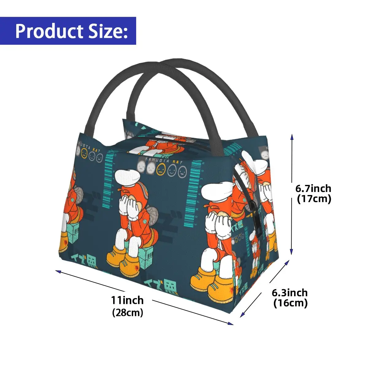 JOLLIBEE KAMUSTA HYPE сумки для обеда с обратной стороны изолированная коробка бенто сумка