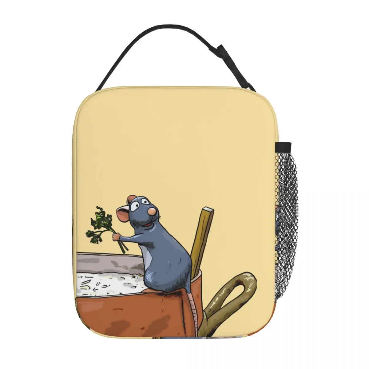 

Ratatouille Insulated Lunch Bag Funny Remy Lunch Container Portable Cooler Thermal Bento Box for School