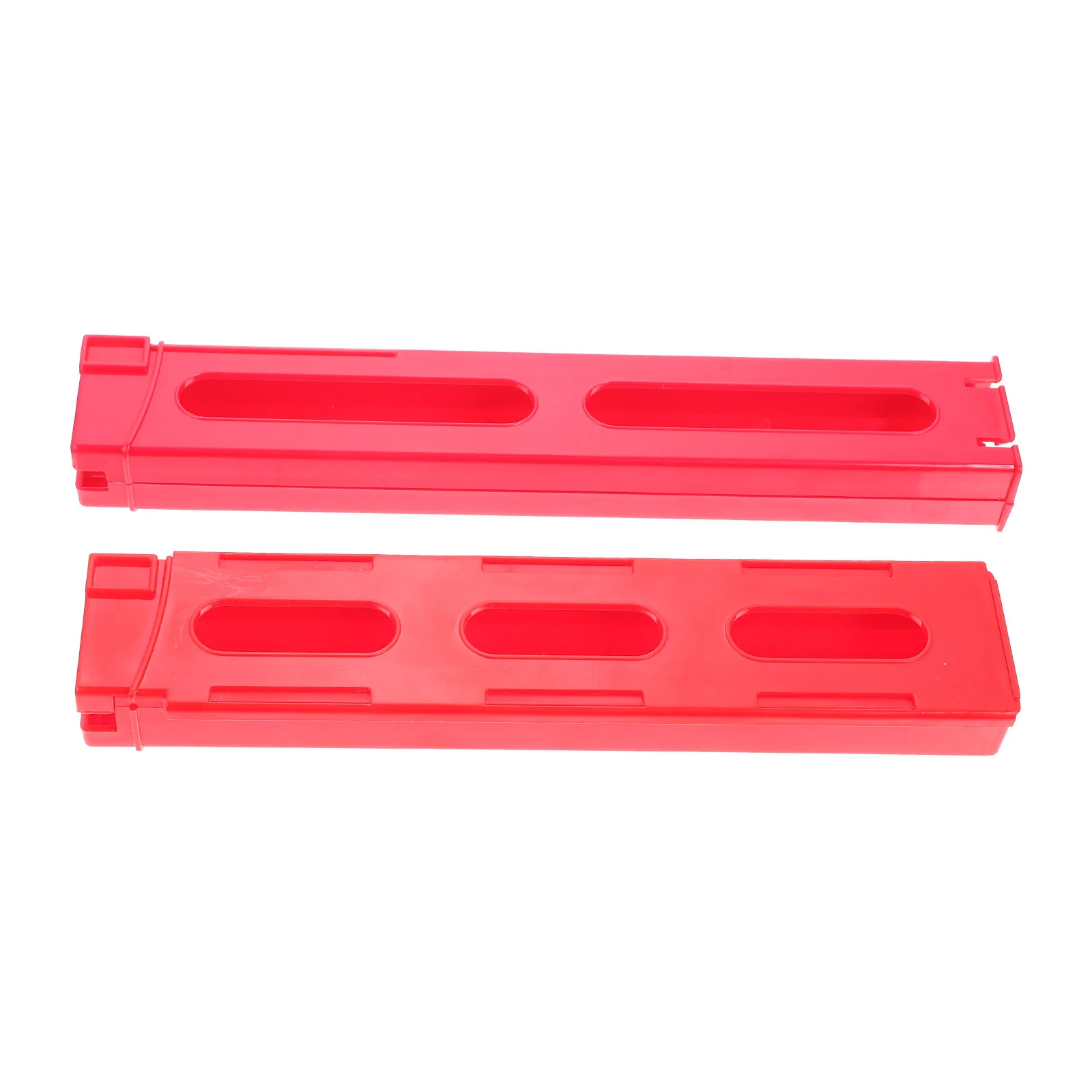 

2 Pcs Small Train Accessories Domino Clip Trains Plastic Serving Tray Universal Compression Dominoes Kids Block Pull DIY Tools