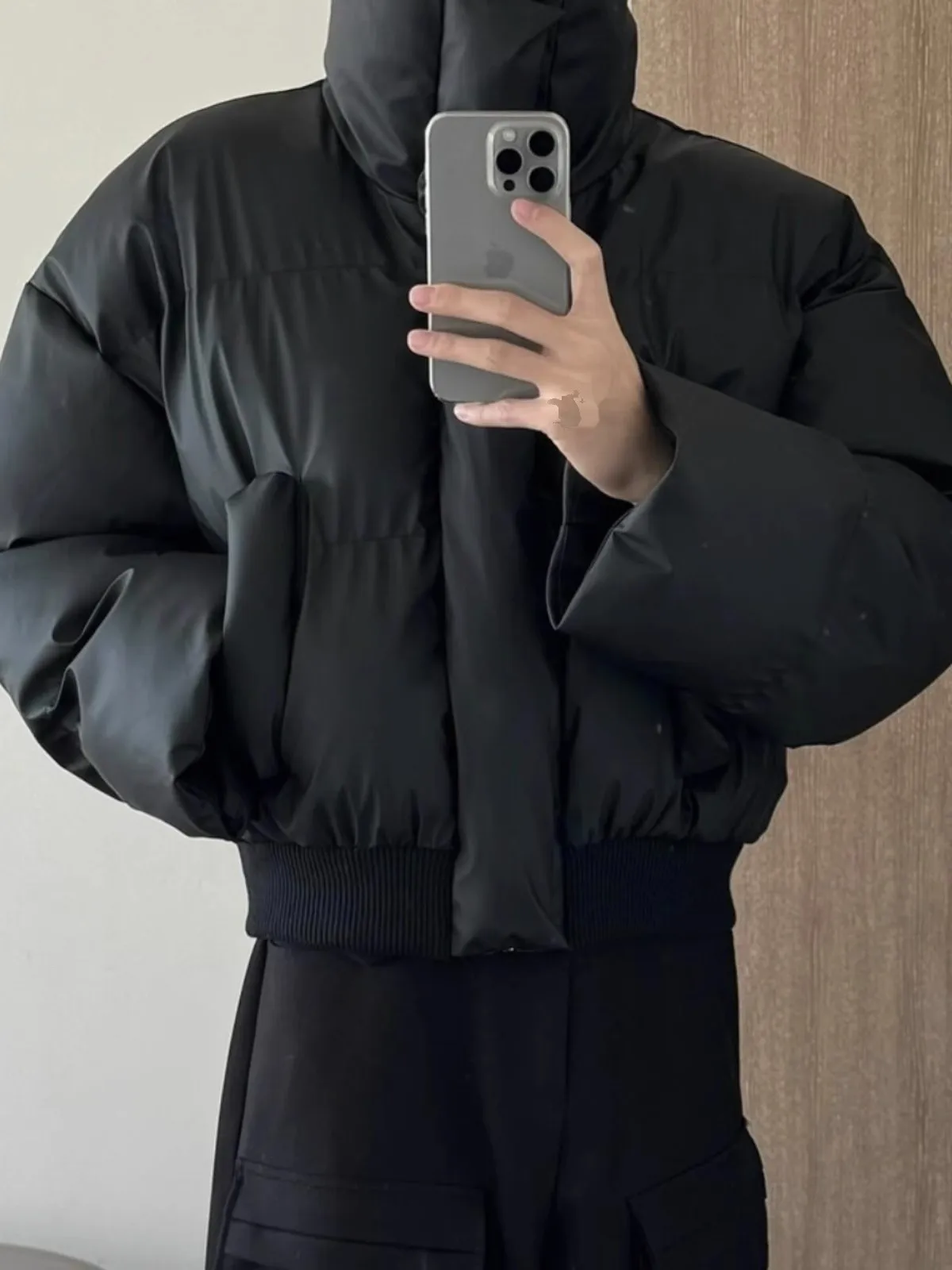 Куртка из искусственной кожи на хлопковой подкладке мужская зимняя американская