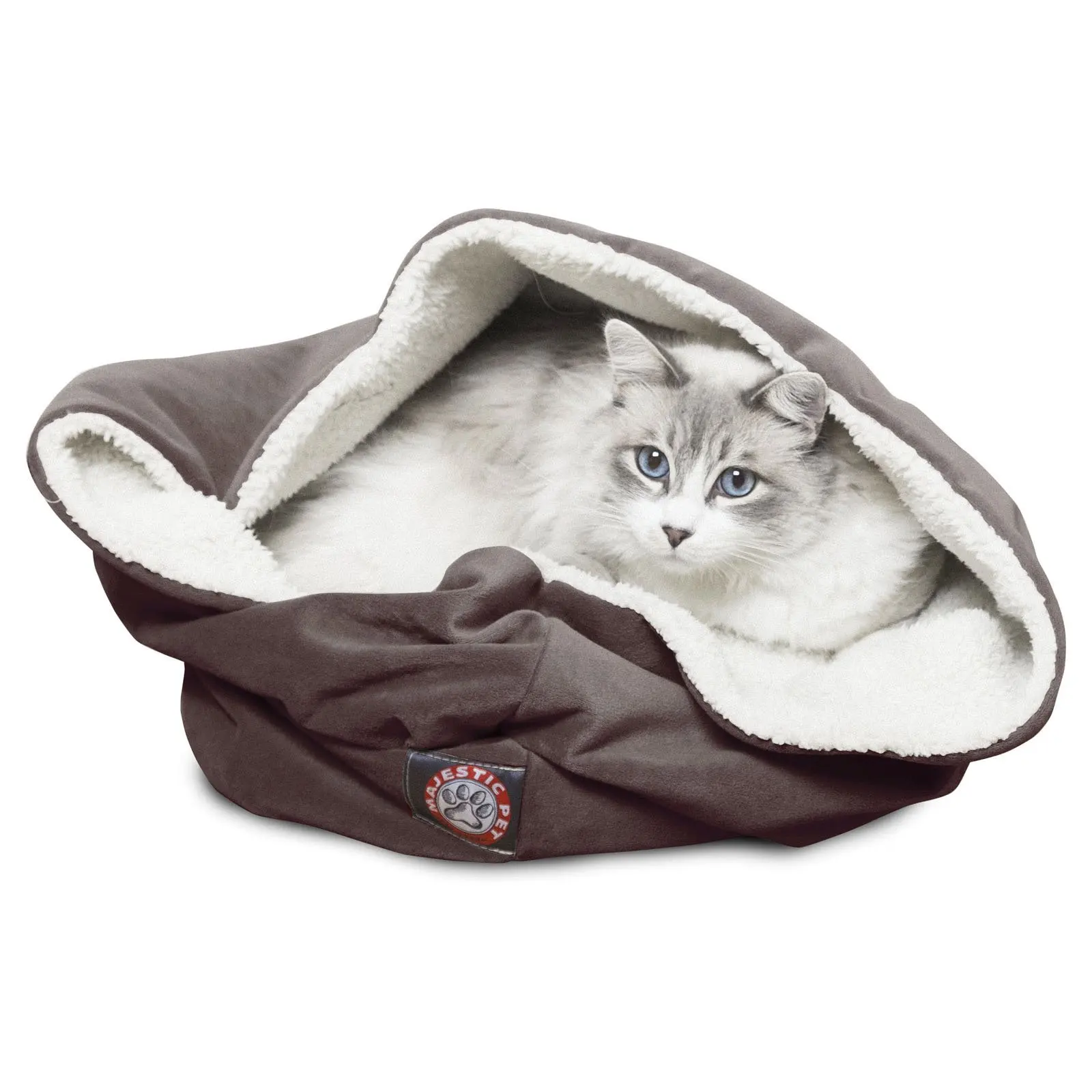 

Suede 17 in. Burrow Cat Bed