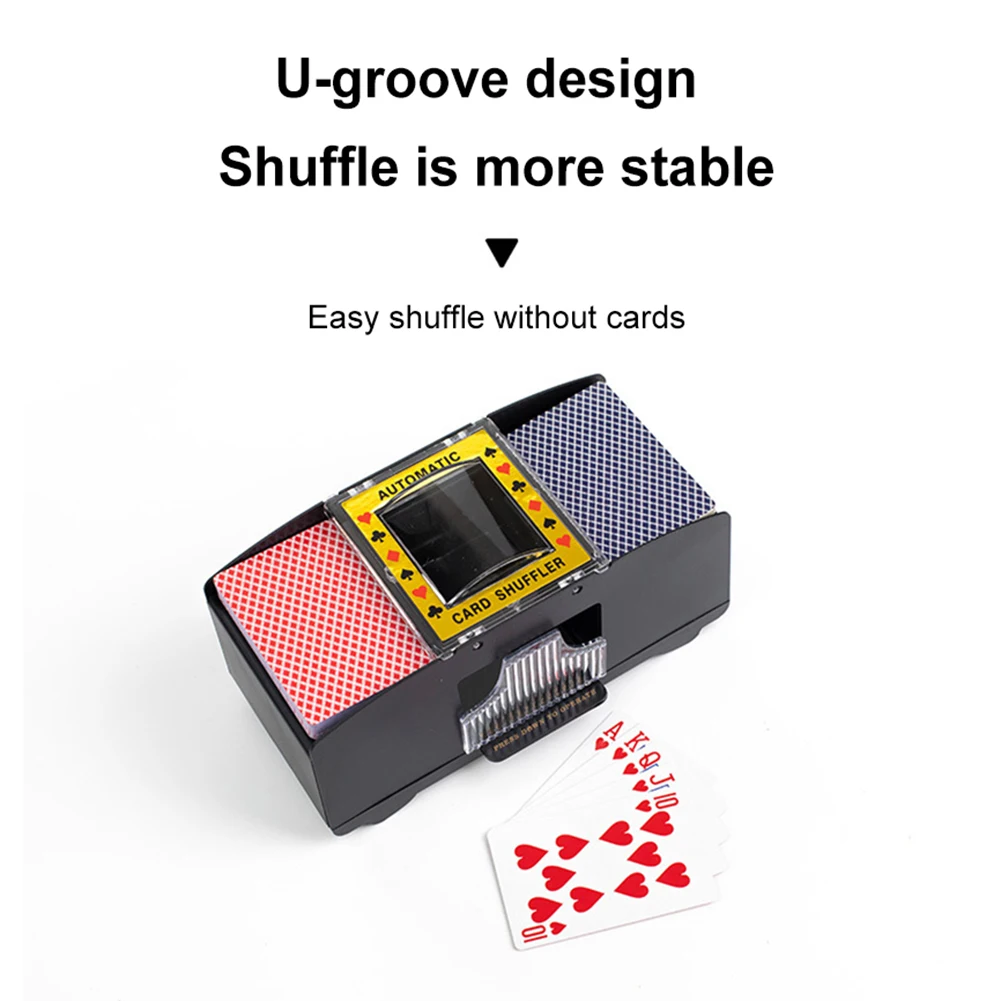 

Automatic Poker Card Shuffler Random Playing Cards Shuffler Deck Card Machine Casino Card Game Board Home Card Games