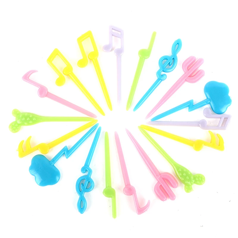 

18Pcs/set Cartoon Snack Mini Kids Cloud Fruit Fork Cake Dessert Food Fruit Toothpick Lunch Party Decoration Accessories