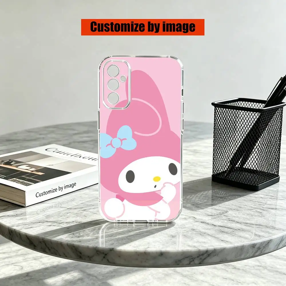 Фото Прозрачный силиконовый мягкий чехол для телефона Samsung A10, 12, 20, 21S, 30, 31, 40, 50, 51, 52, 70, 71 с рисунком My Melody №5