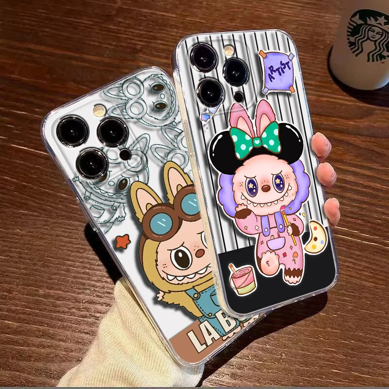 Мягкий чехол с рисунком labubu для LG K71 K8 Plus K9 Lite Q510 K92 Q92 Stylo 6 7 V40 V50 V60 Velvet G9 X4 Q61 Q60