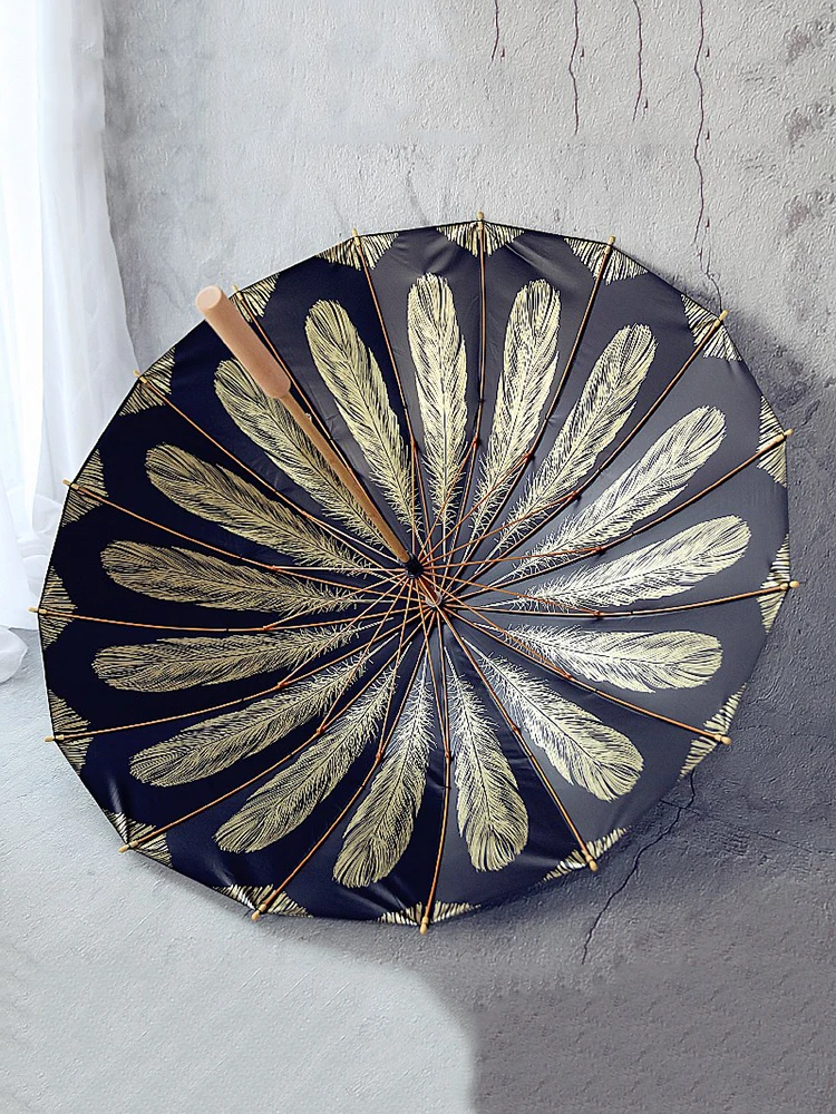 

Big Manual Folding Umbrella Mens Long Handle Outdoor Strong Umbrella Rain Gear Windproof Parasol Guarda Chuva Men's Umbrellas