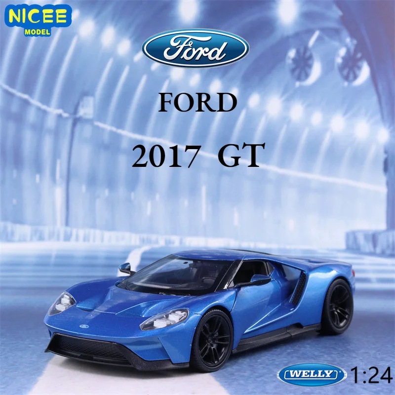 

WELLY 1:24 2017 Ford GT Model Car Simulation Alloy Metal Toy Car Children's Toy Gift Collection Model Toy Gifts B122