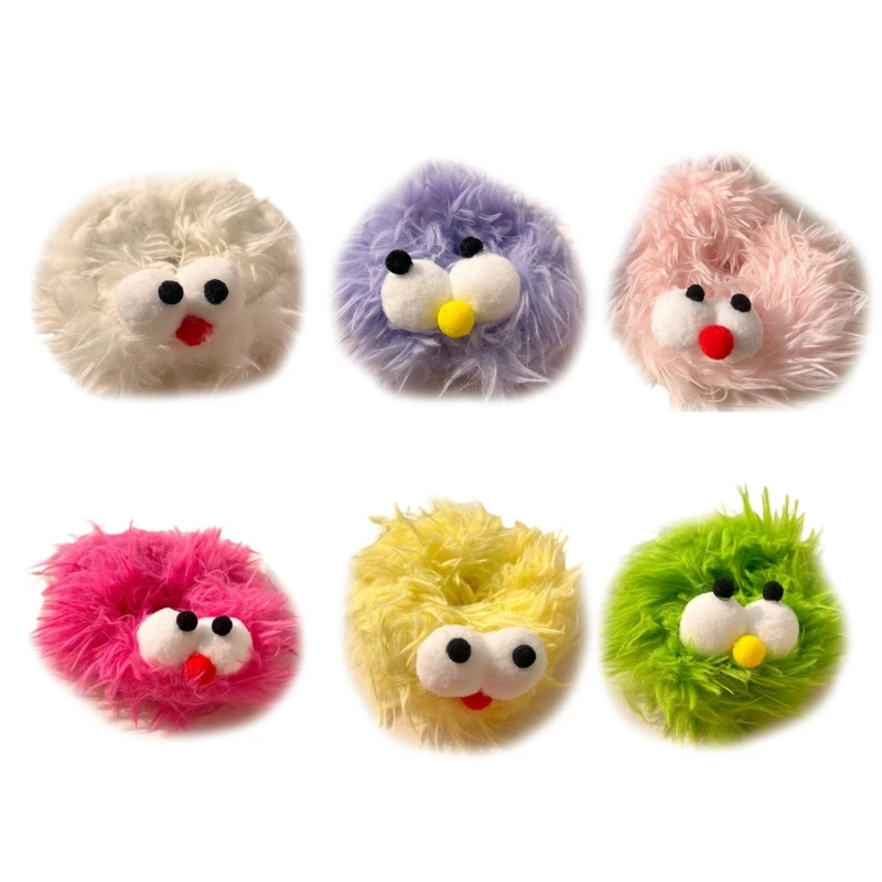 

Maillard Plush Big Eyes Hair Rope Hair Tie for Girls High Ponytail M6CD