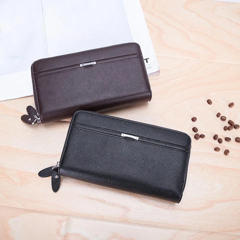

Men Clutch Bag Large Capacity Men Wallets Mobile Phone Bag Passcard Pocket High Quality Multifunction Wallet For Men