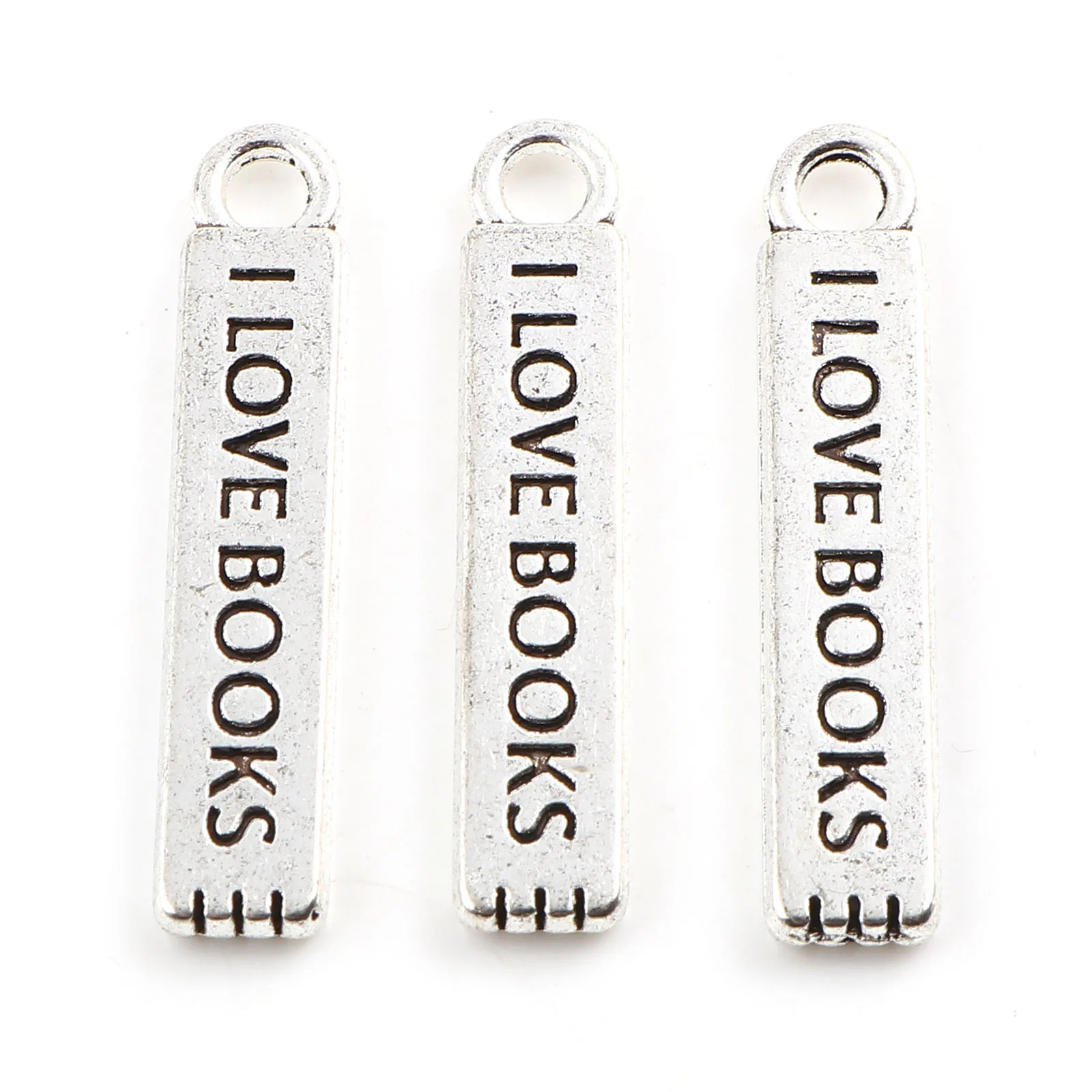 10 шт. металлические подвески в виде книги I LOVE Book 27 Х5 мм |