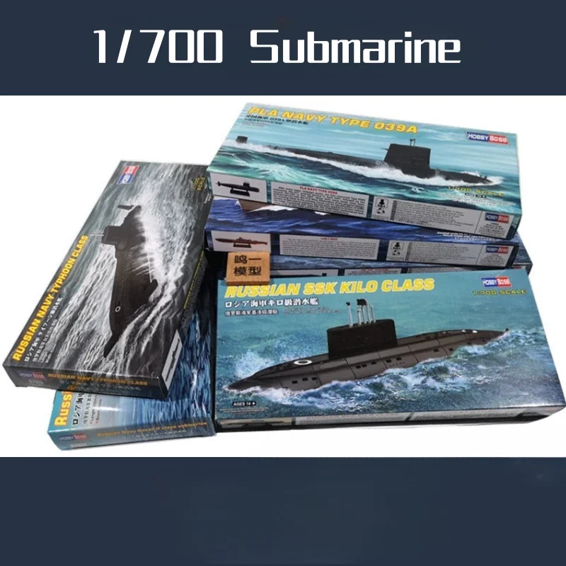 Фото Модель корабля в сборе военной ядерной подводной лодки TRUMPETER 1/700 №1