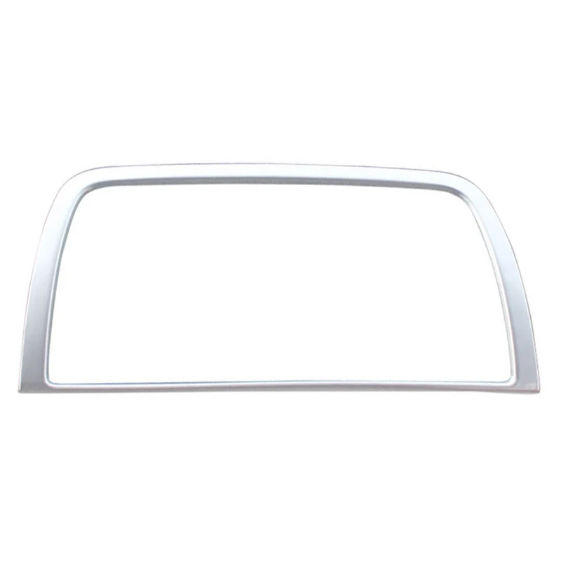 Фото Для Mazda CX-5 (KE) 2012-2016: Хромированная накладка на центральную панель приборов и рамка для навигационного экрана №1