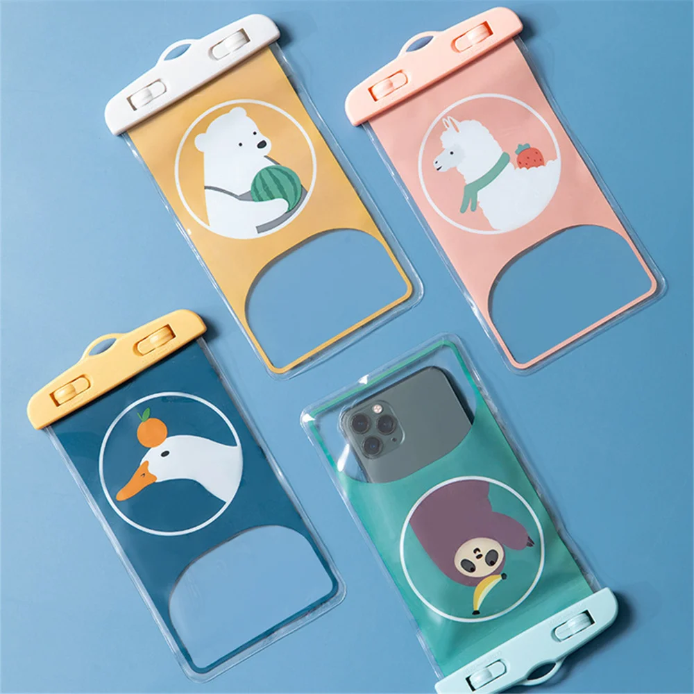 

1 PC Waterproof Phone Case Swimming Special Mobile Phone Sealing Bag Sealed Container 20.5 * 11.5cm Travel Accessories