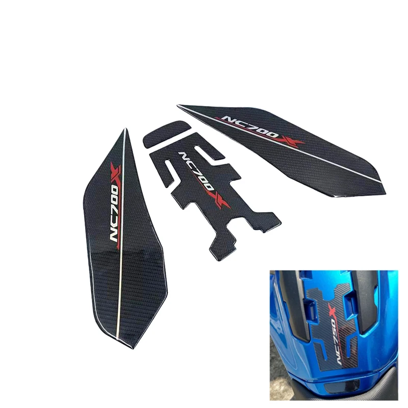 Аксессуары для мотоциклов, наклейка из углеродного волокна на бак для топлива и бензобака, наклейка-протектор для HONDA NC750X NC 750X NC700 NC700X
