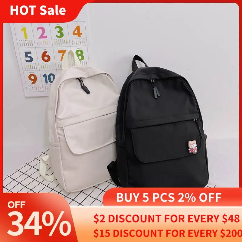 

Women Backpack Cute Casual School Backpack New Trend Nylon School Bags Fashion Teenager Girl Casual Travel Mochilas Rucksacks