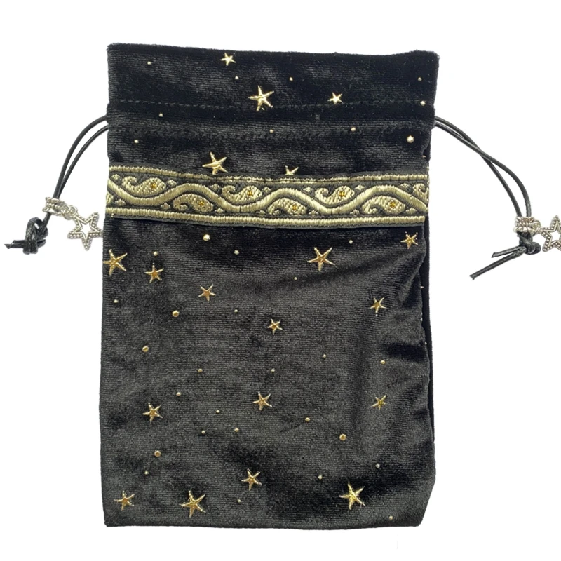 

Tarot Storage Bag Divination Bag Drawstring Package for Oracle Card Bag for Jewe