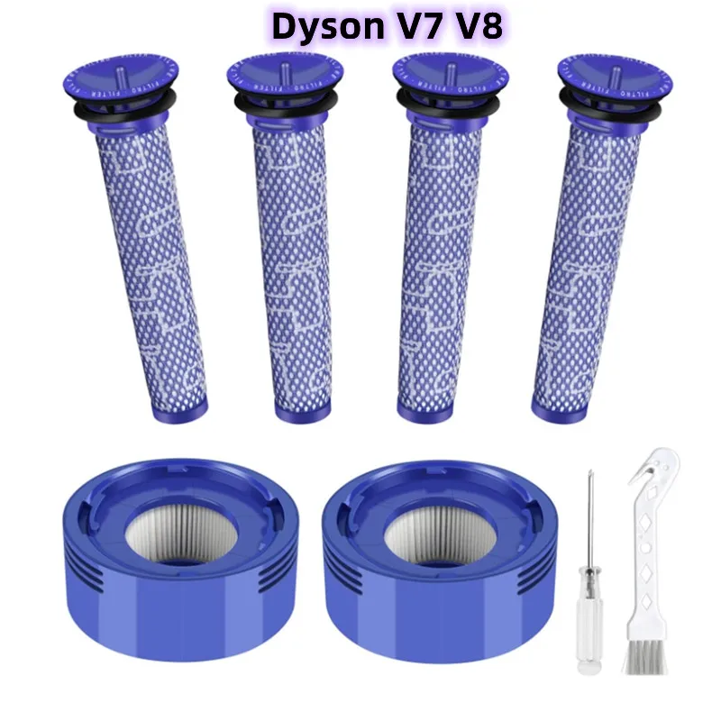 

Pre-Filters HEPA Replacement Vacuum Filter For Dyson V7 V8 Animal V8 Absolute Vacuum Cleaner Replaces Part 965661-01 & 967478-01
