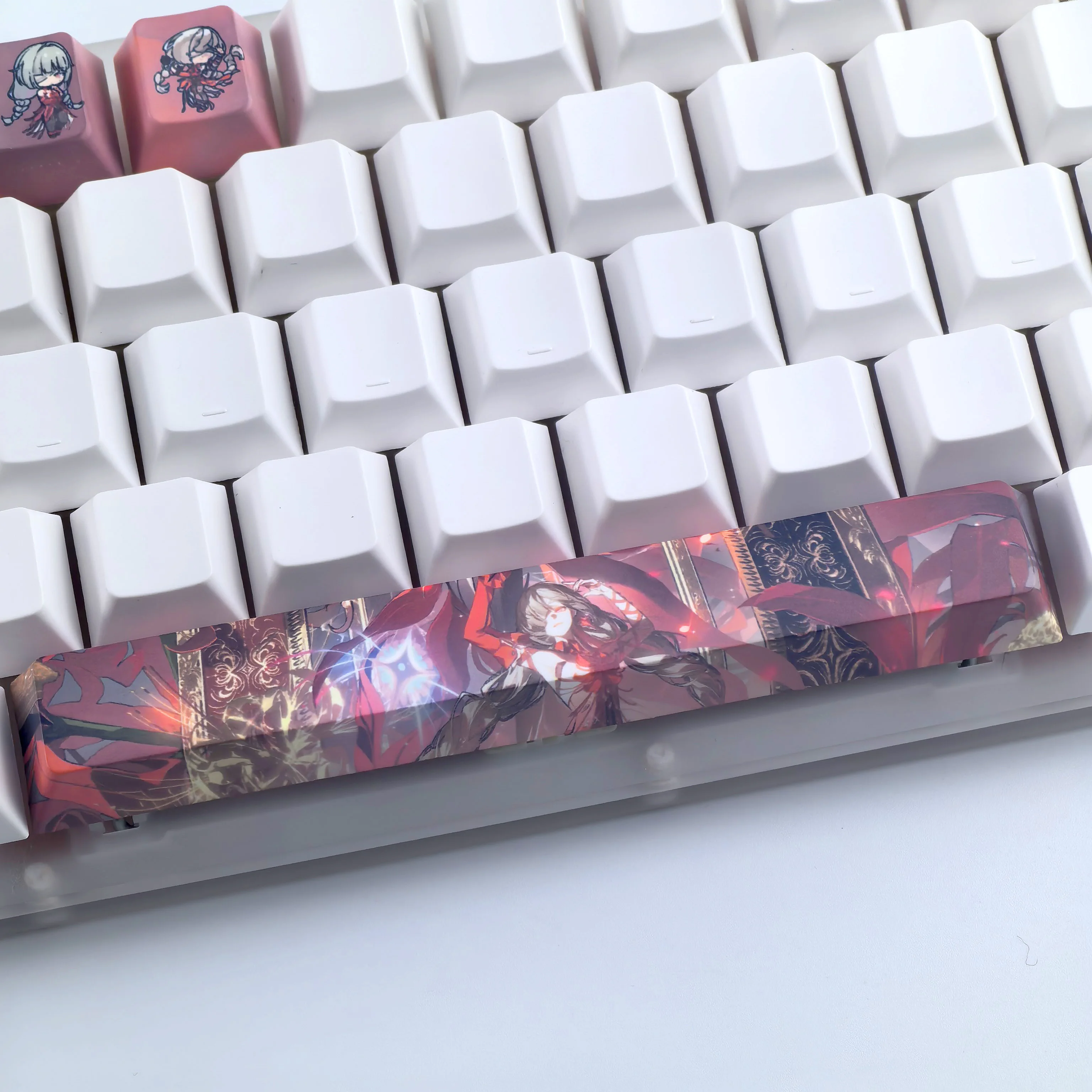 Фото Клавиши MAIMOOO Phrolova Wuthering Waves Cherry PBT, аниме-клавиши для клавиатуры, персонализированные расширенные клавиши на 12 клавиш №2