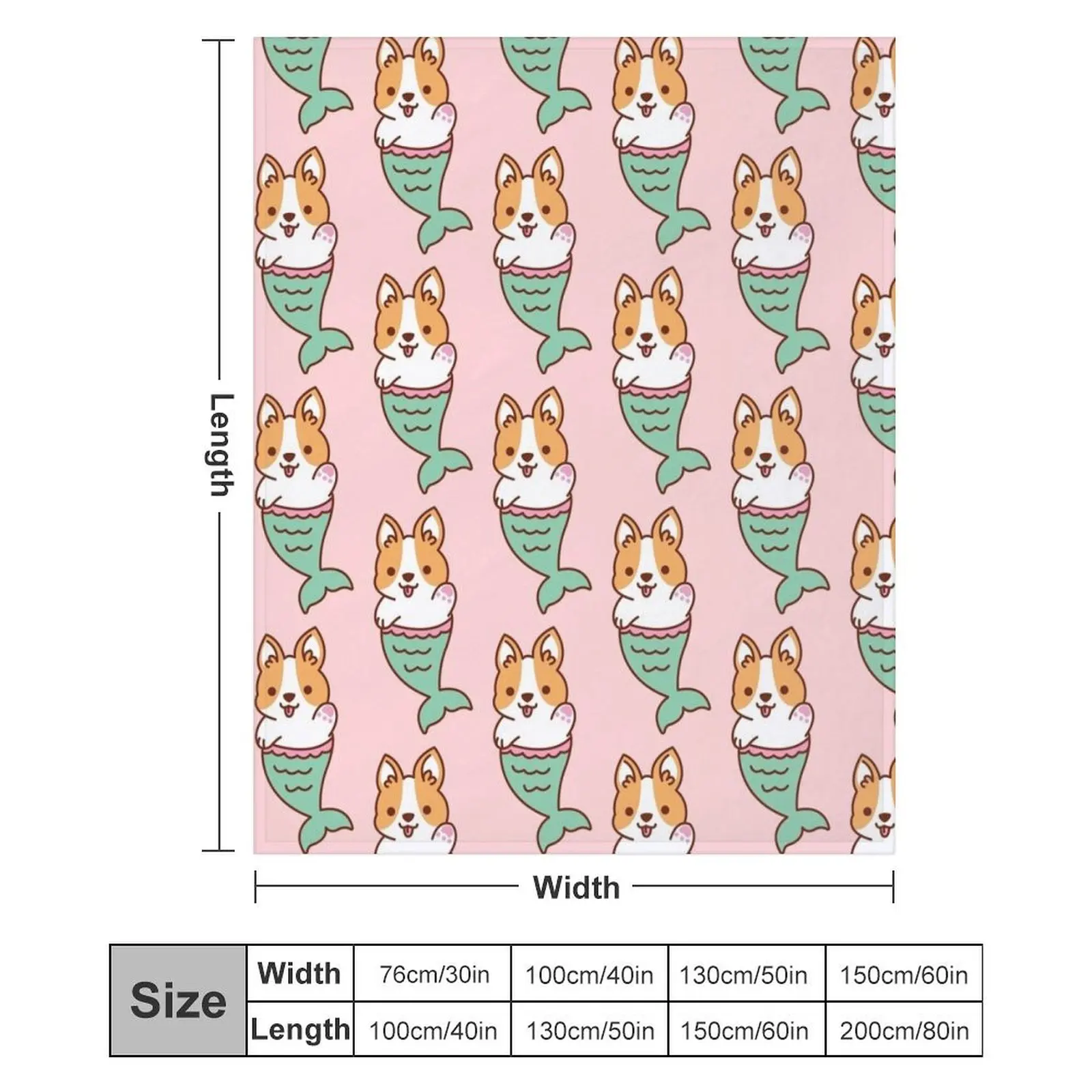 Русалка Корги — милый корги милая русалка одеяло с милой собакой