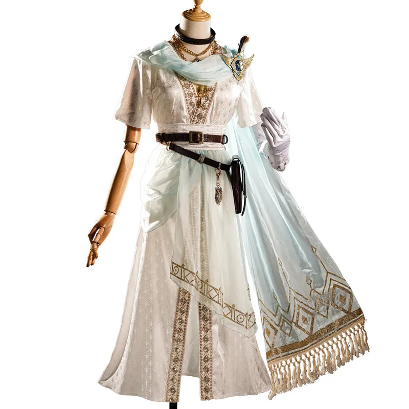 Эли Кларк Косплей Костюм Игра Identity V The Seer White Cos Одежда Модное Платье Униформа