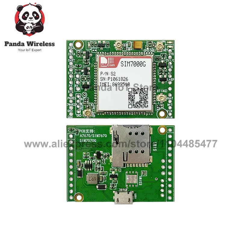SIM7000G Core BOARD LPWA+NBIOT+CATM+GSM 23PIN B1B2B3B4B5B8B12B13B17B18B19B20B25B26B28B39 с GPS-антенной FPC (art.: 3920cefda184f) - 3920cefda184f