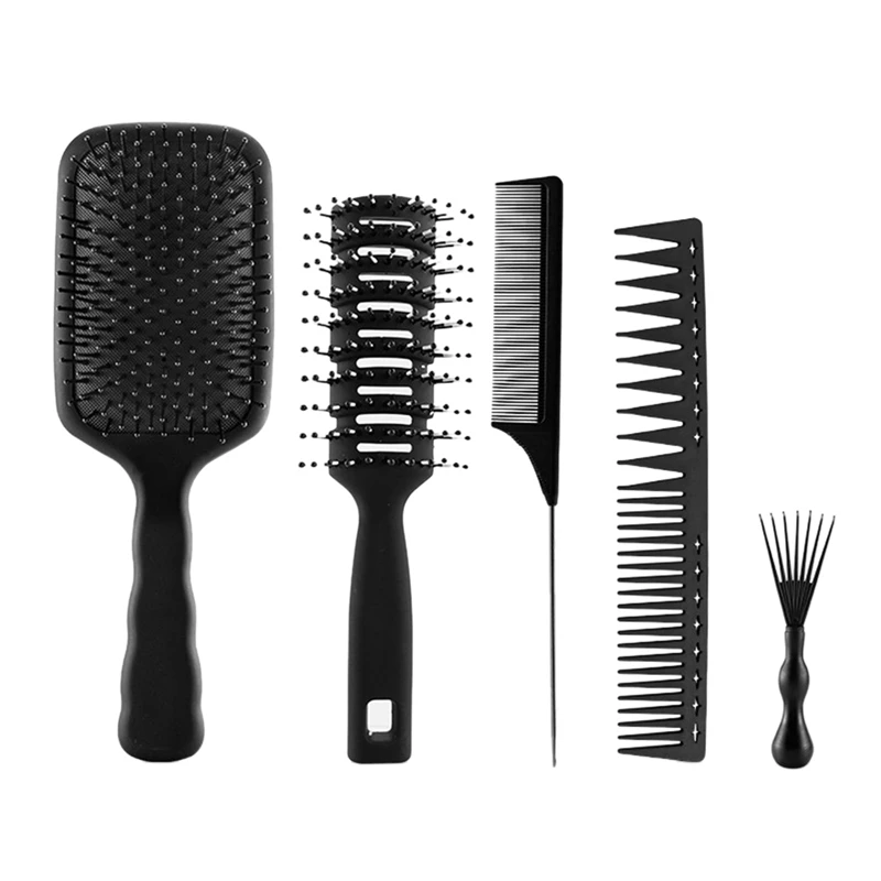 

Hair Brush Set Detangling Brush Hair Comb Set Hairbrushes For Long Thick Thin Curly Natural Hair Scalp Massage Hair Tool