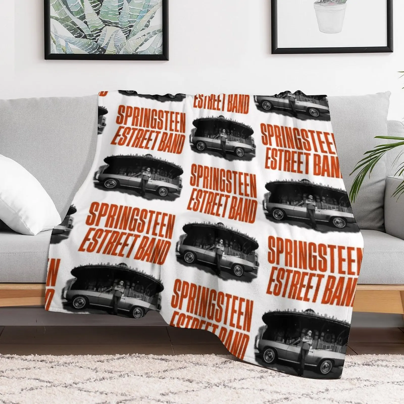 Бр?ок?? Музыка Spr Brug??? ?н и The ? Str??? ?t Band Tour 2023 Подарочное одеяло Boss Fan милые одеяла в