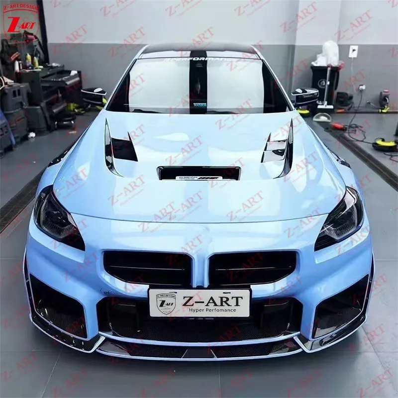 Фото Z-ART G87 M2 Сухой капот двигателя из углеродного волокна для BMW M2 G87 Сухая крышка двигателя из углеродного волокна для BMW M2 2023+ №4