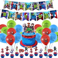 spiderman party decorations set spidey and his amazing friends theme banner for kids boy baby shower birthday party supplies