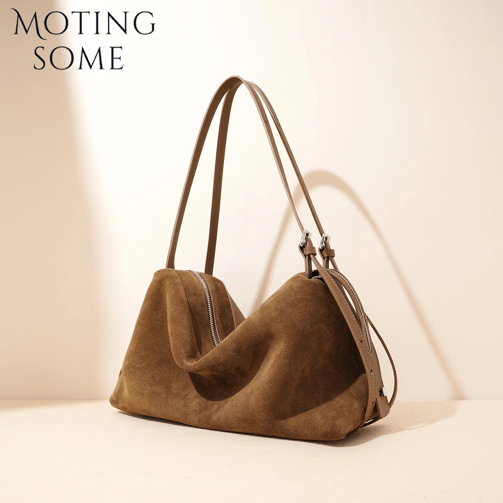 Motingsome Замшевая сумка-саквояж Женская подушка Кошельки Сумка Большая