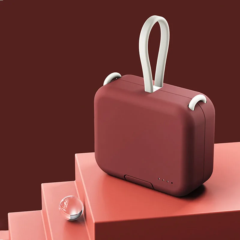 

Портативный внешний мини-аккумулятор с держателем, 4000 мАч