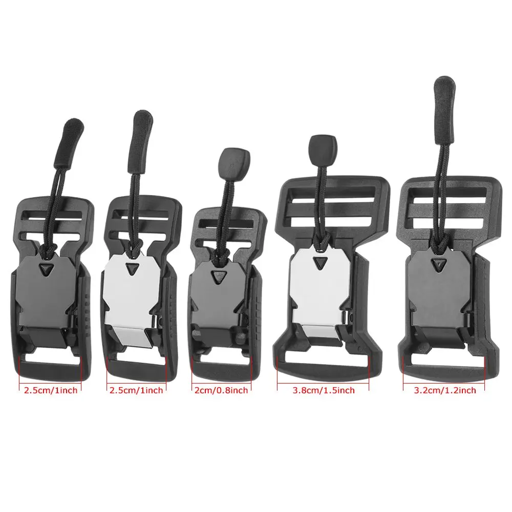 20/25/32/38mm Quick Release Magnetic Buckles Adjustable Tactical Belt Molle Backpack Garment Military Accessories Outdoor Tools