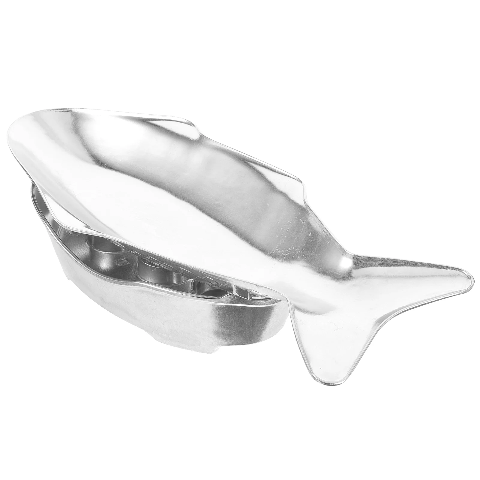 

Маленькая алюминиевая тарелка в форме рыбы, поднос для хранения еды, износостойкий, для сервировки закусок, ресторанов, выпечки, декоративный