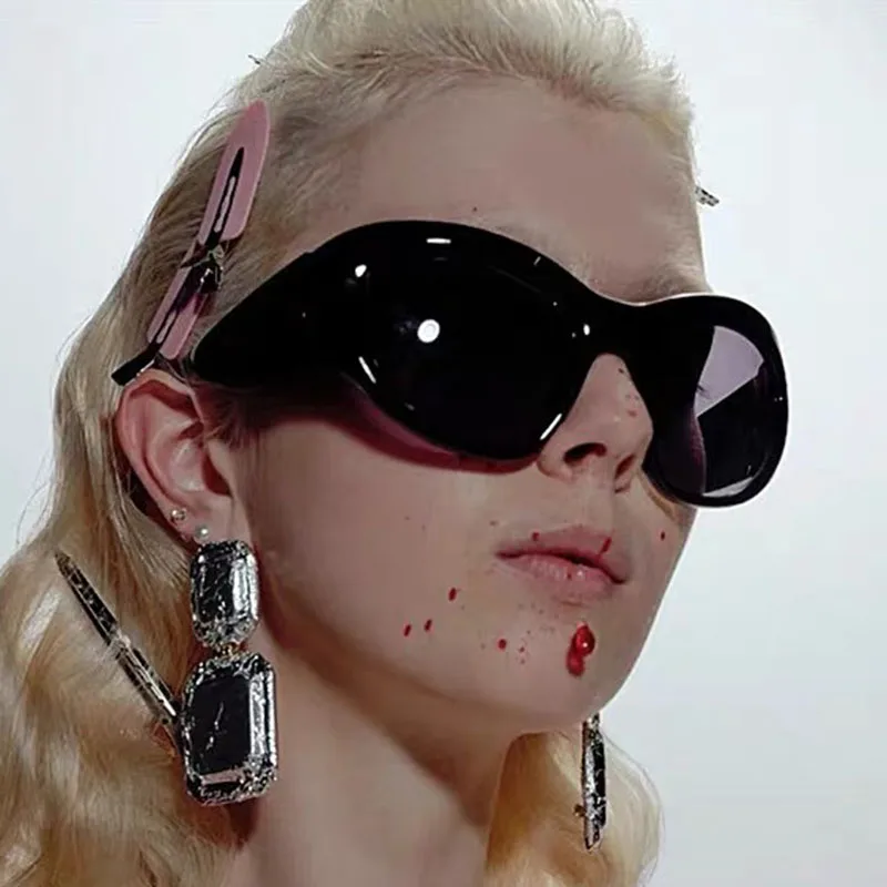 Солнцезащитные очки в стиле панк для мужчин и женщин роскошные брендовые