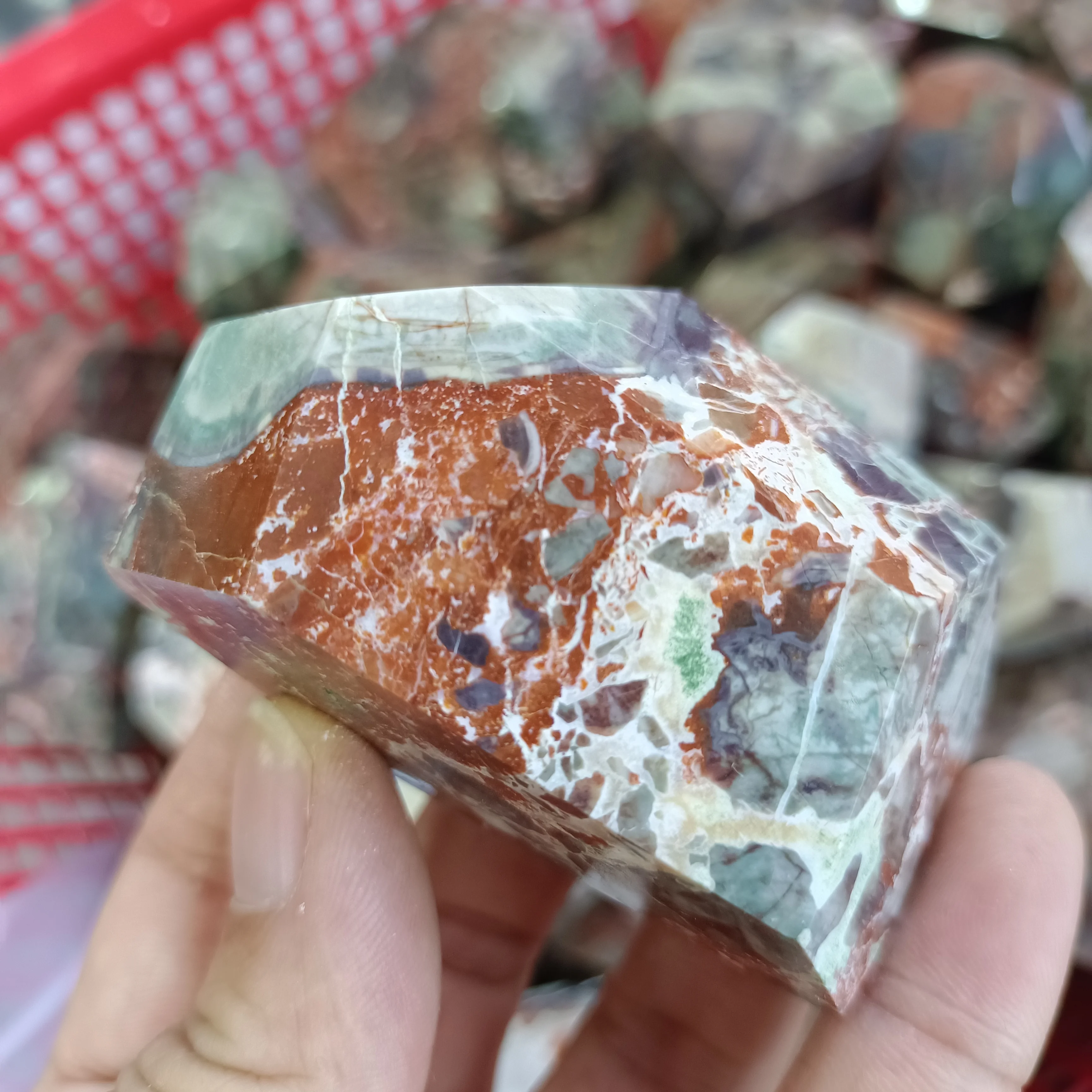 

NATURAL MONEY AGATE ORIGINAL ORE CRYSTAL DECORATIVE HEALING