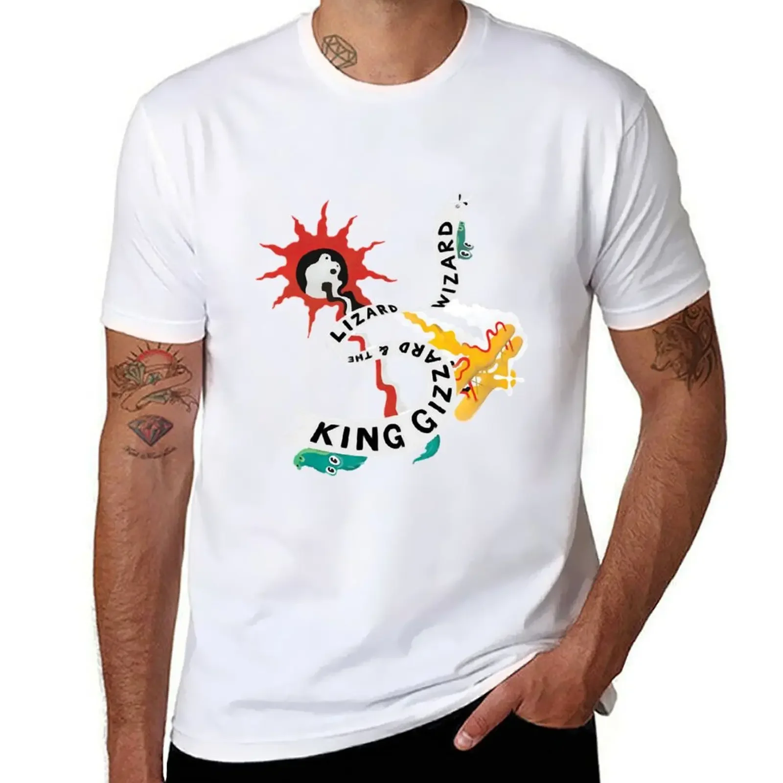 Сатаническая шлюза вечерние King Gizzard And The ящерица волшебник подарок Фан рок