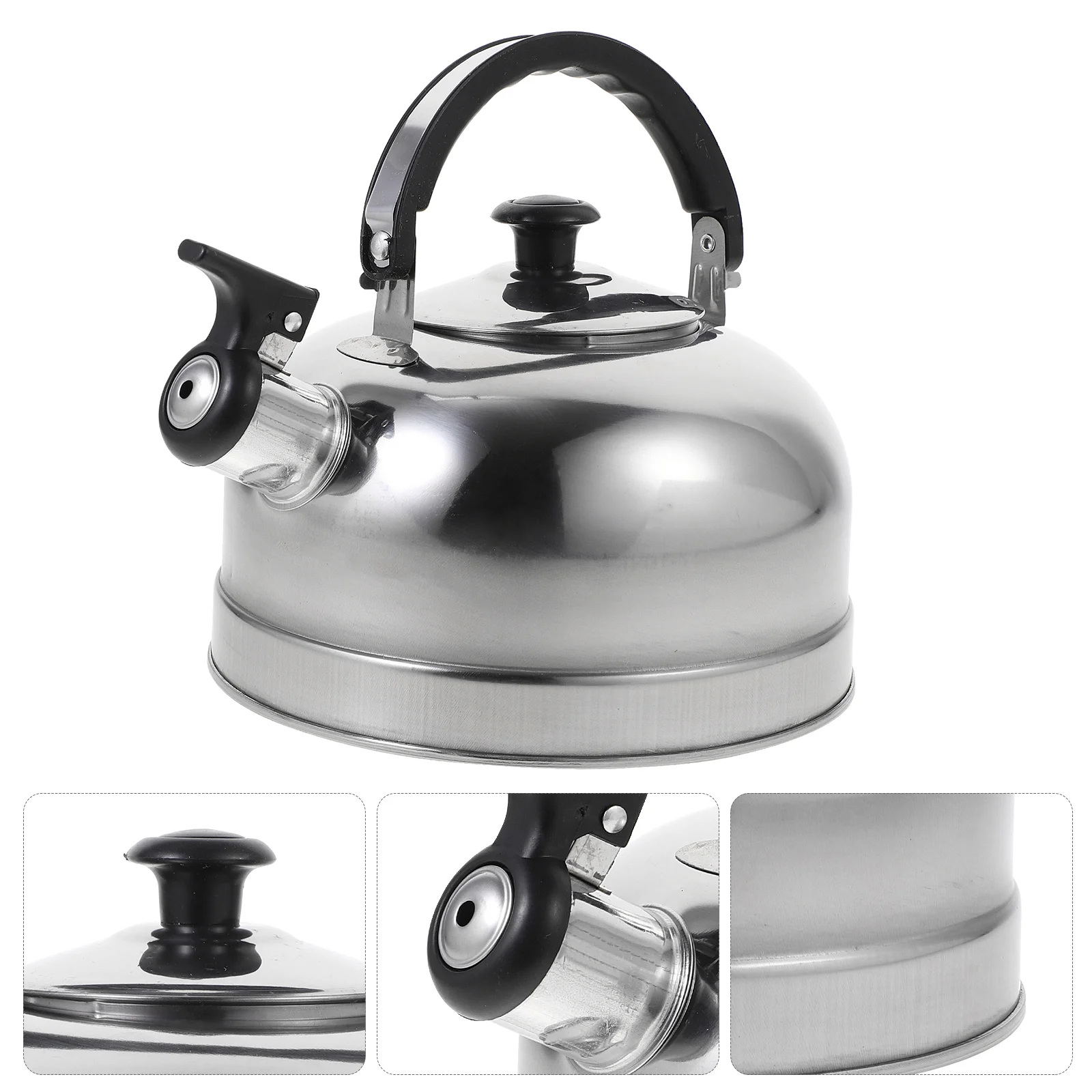 

Sound Pot Stainless Steel Tea Kettle Boiled Teapot Espresso Water Indoor Gas Heater Heating Home Teakettle Whistling
