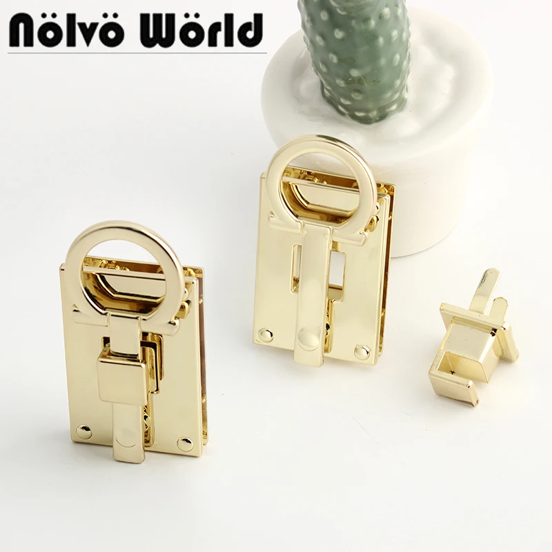 

Wholesale Metal Clasp Turn Lock Twist Lock Machine Bag Lock Zinc Alloy Die-casting Decorative Press Lock Bags Parts Accessories