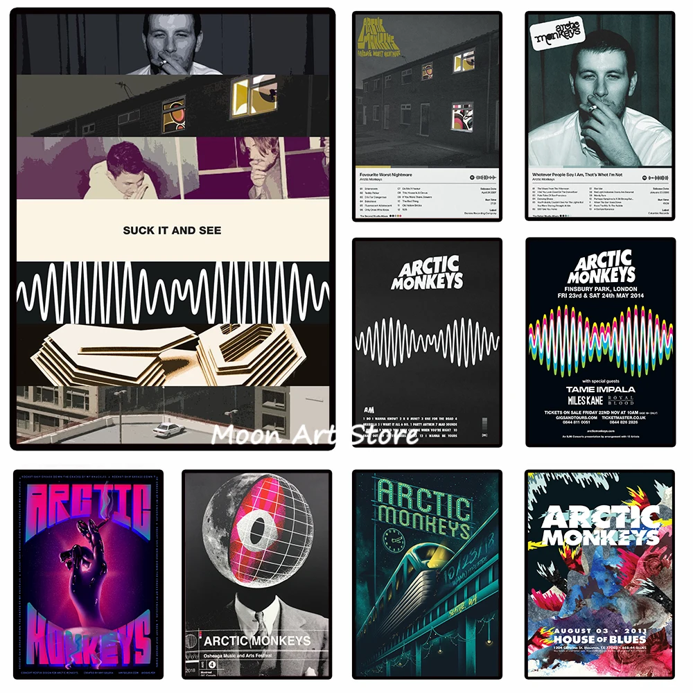 Постер для музыкального альбома Арктическая обезьяна рок AM холст живопись HD