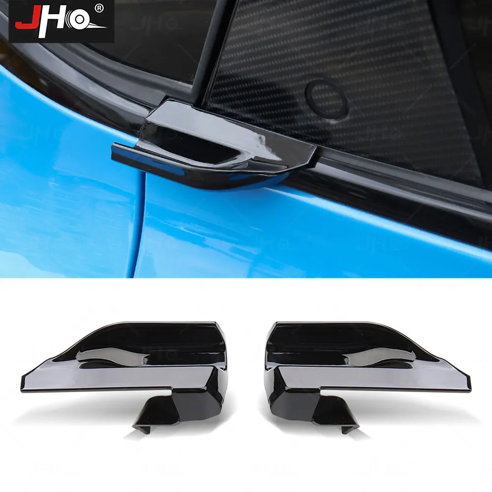

JHO Car Exterior Door Handle Rear Left and Right Gripper Fit for Mustang Mach E 2021 2022 Accessories