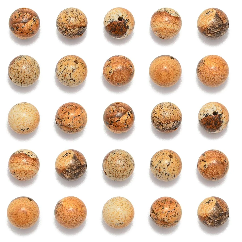 Бусины из натуральной яшмы круглые бусины 15 дюймов ниток хрусталя для