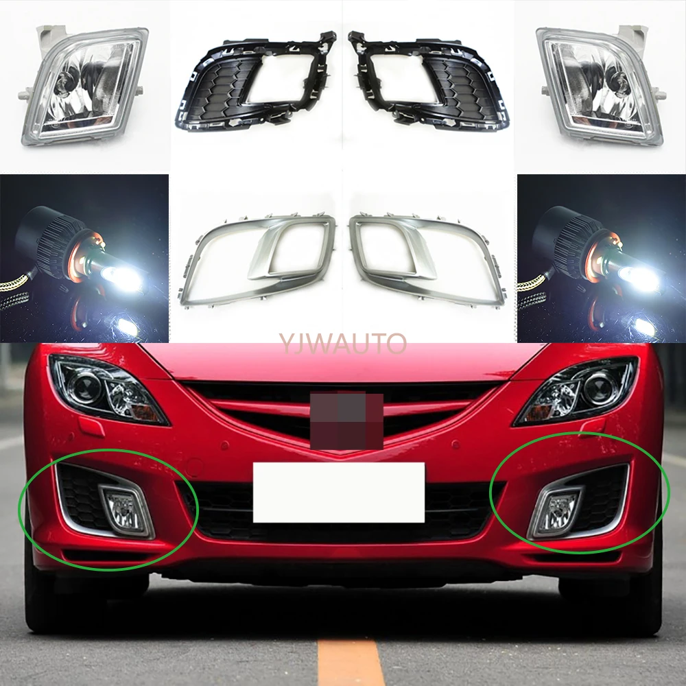 

Fog Light For Mazda 6 Sport 2010 2011 Fog Lamp Car Front Bumper Grille Signal Lamp Driving Fog Lights Assembly
