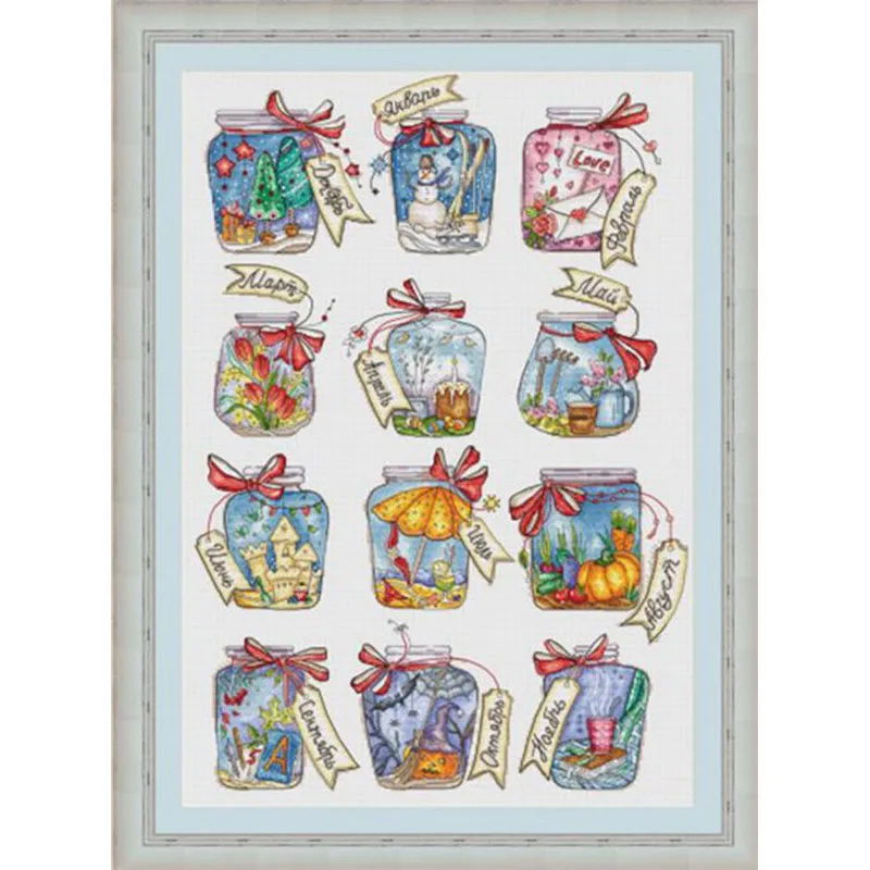 

ZZ924 For Needlework Kit NOT PRINTED Cross stich Painting Set Cross Stitch Kits Cross-stitch Embroidery Set Stitch Kits Cross