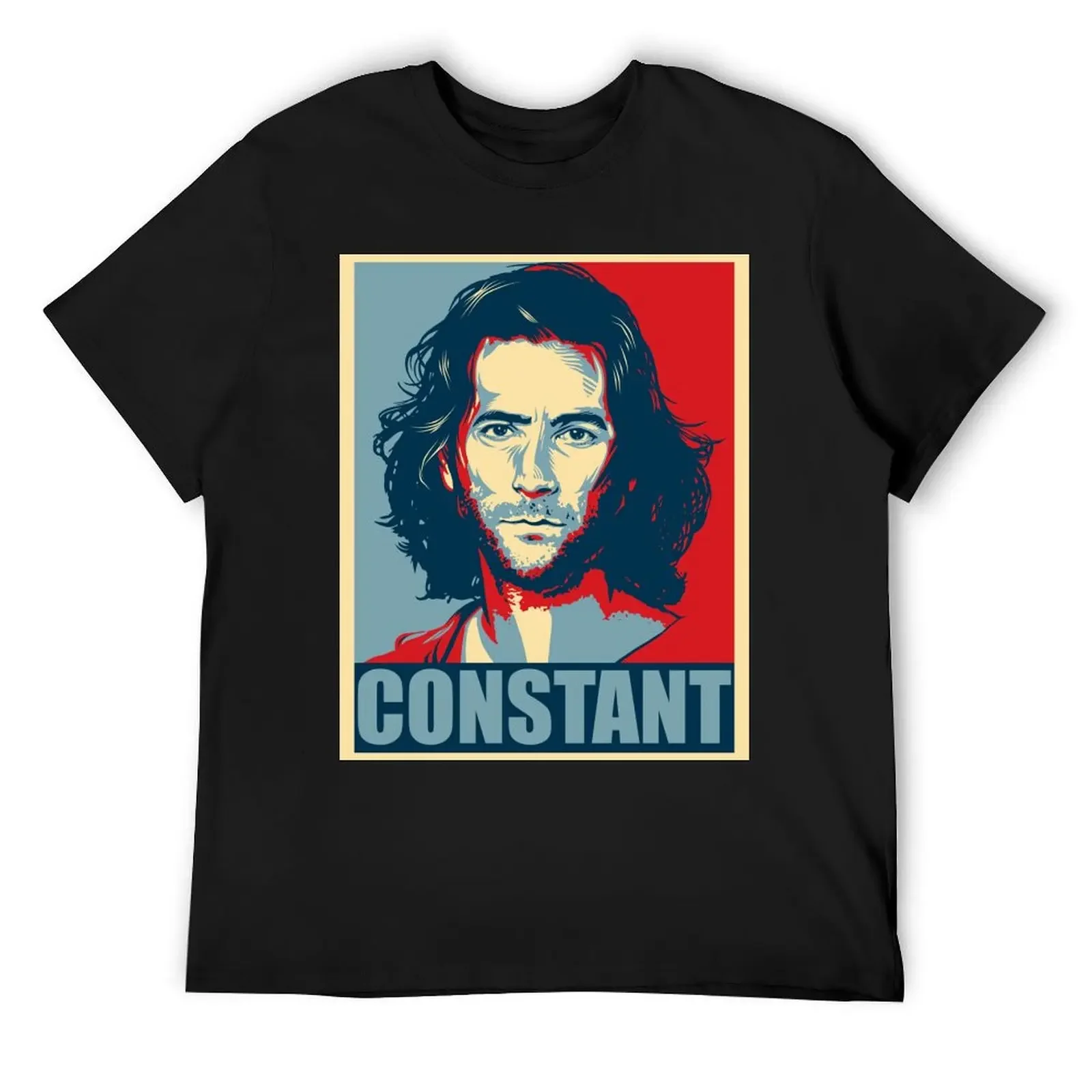 Desmond Hume from Lost - Shepard Fairy футболка в стиле плаката большого размера винтажная одежда