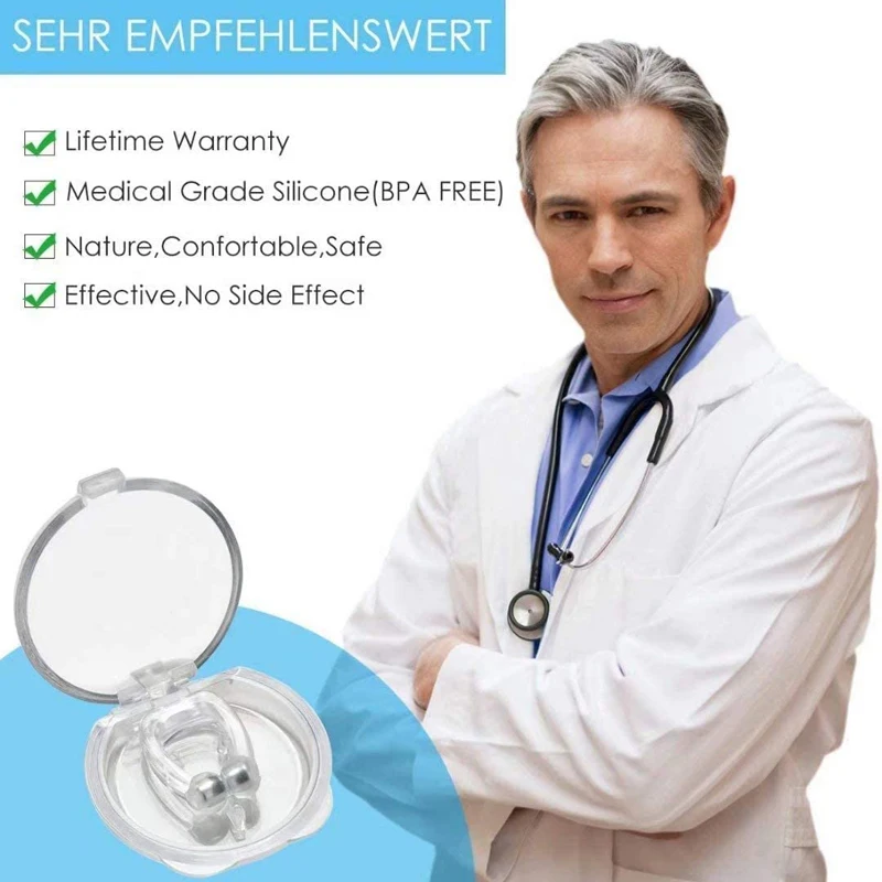 Магнитное средство против храпа устройство для предотвращения тихий зажим носа