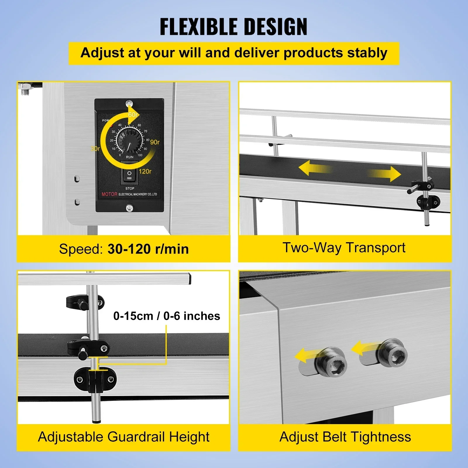 Хорошо встроенный ленточный конвейер удлиненная транспортировочная полоса из