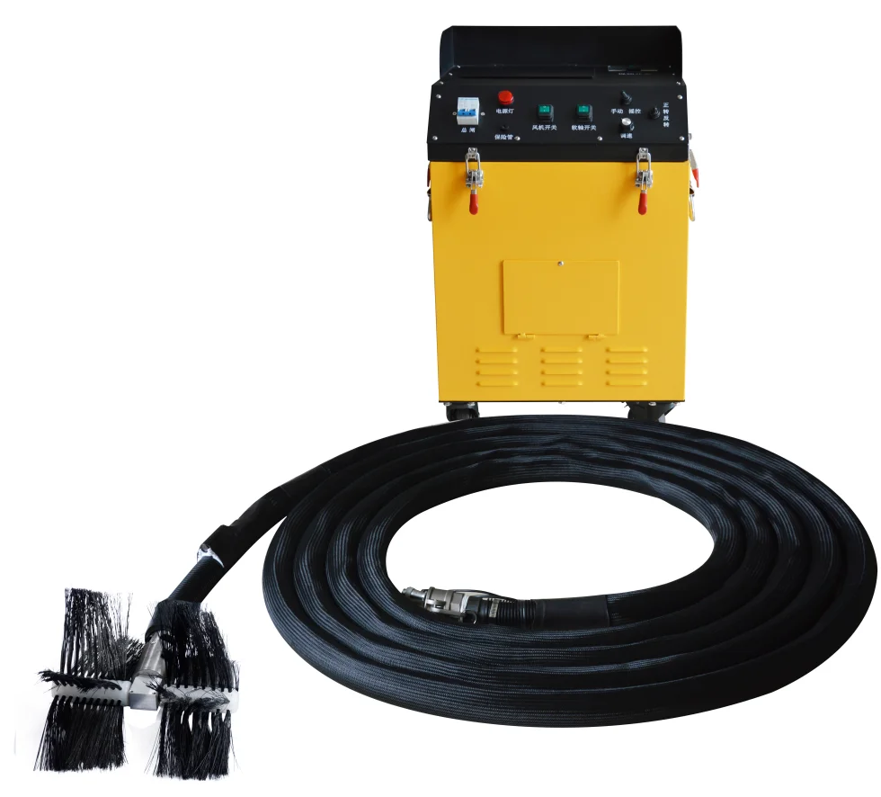 Аппарат для чистки воздуховодов инструменты с чисткой и пылесосом