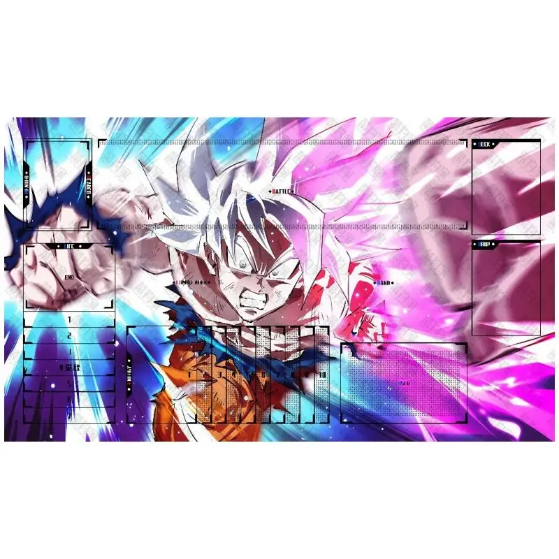 DRAGON BALL Card Pad Son Goku Vegeta IV Super Saiyan Diy Резиновый коврик для одного игрока Боевой Аниме